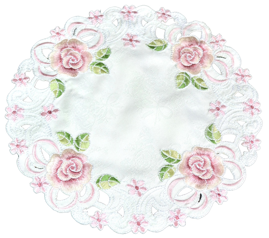 No.77703<br>ベースマット<br>刺繍レース