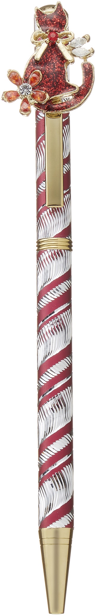 No.66010<br>キラキラボールペン<br>猫11 レッド