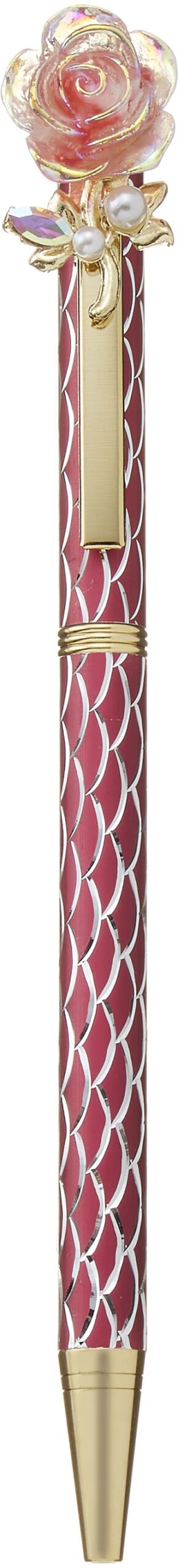 No.66018<br>キラキラボールペン<br>ローズ6 レッド