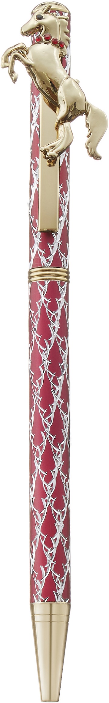 No.66025<br>キラキラボールペン<br>馬2 レッド