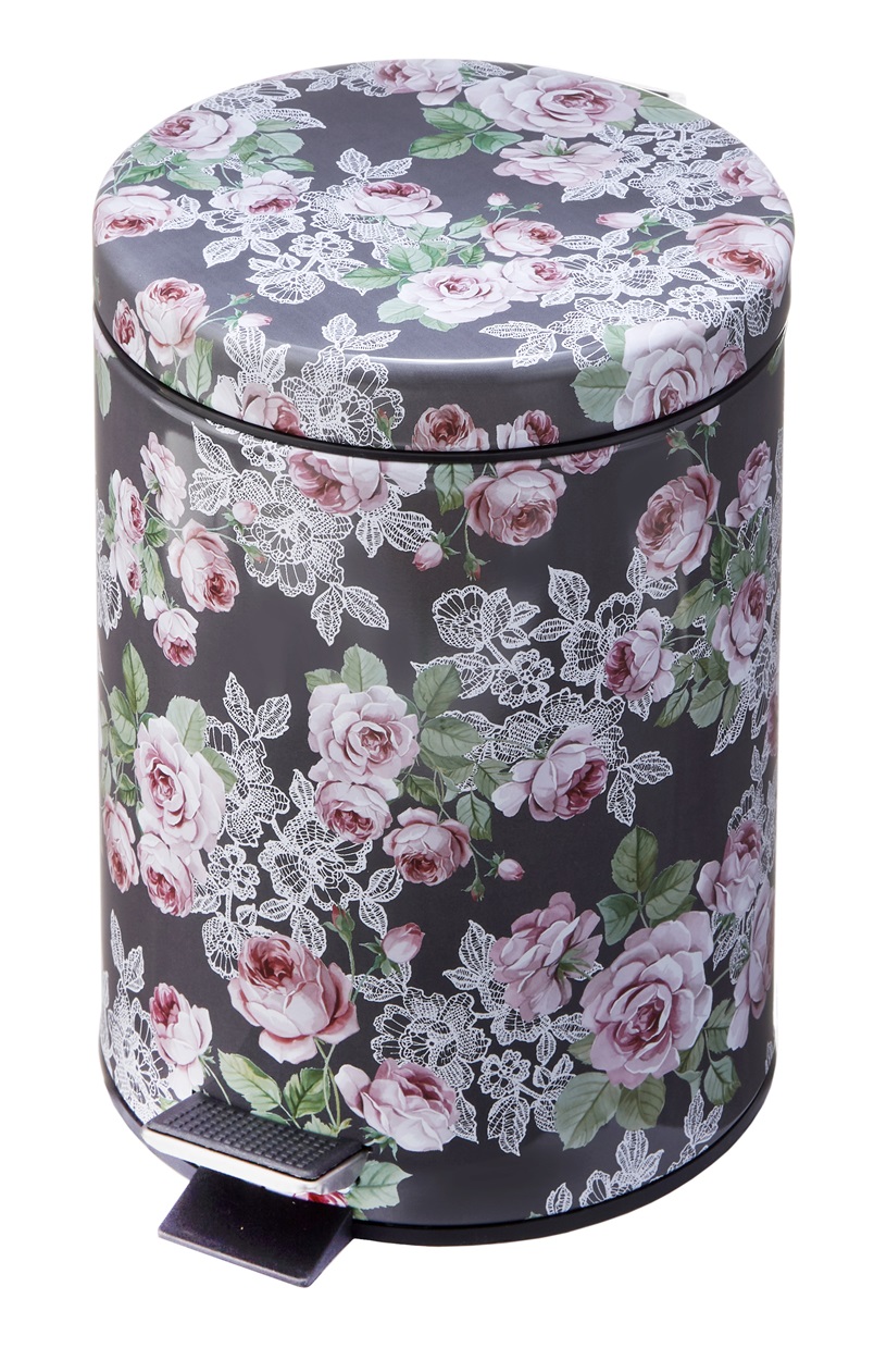 No.11391<br>ペダル式ダストＢＯＸ Ｓ<br>ティアラローズ