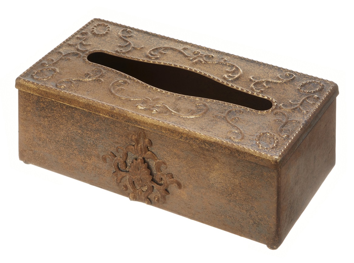 No.71966<br>ティッシュケース<br>ゴールド