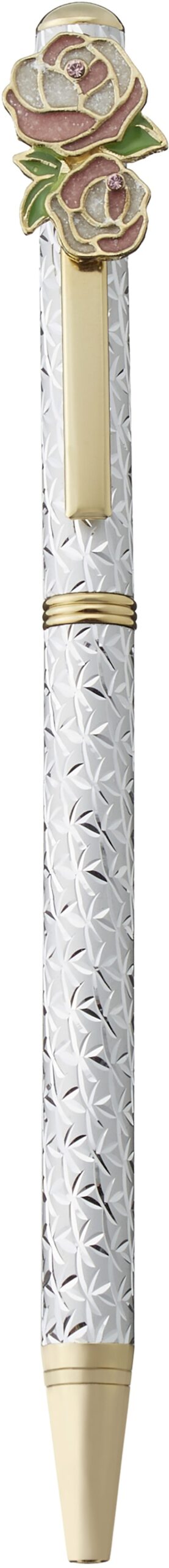 No.66028<br>キラキラボールペン<br>ローズ7 シルバー