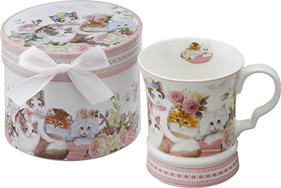 No.37785<br>ギフトBOX入りマグカップ<br>猫3