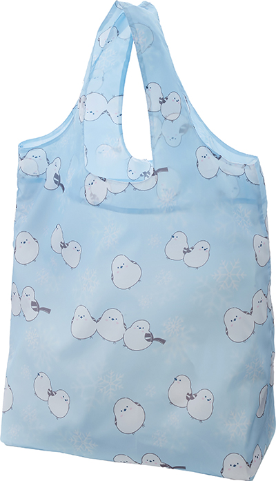 No.75056<br>マチ付エコバッグ1<br>シマエナガ