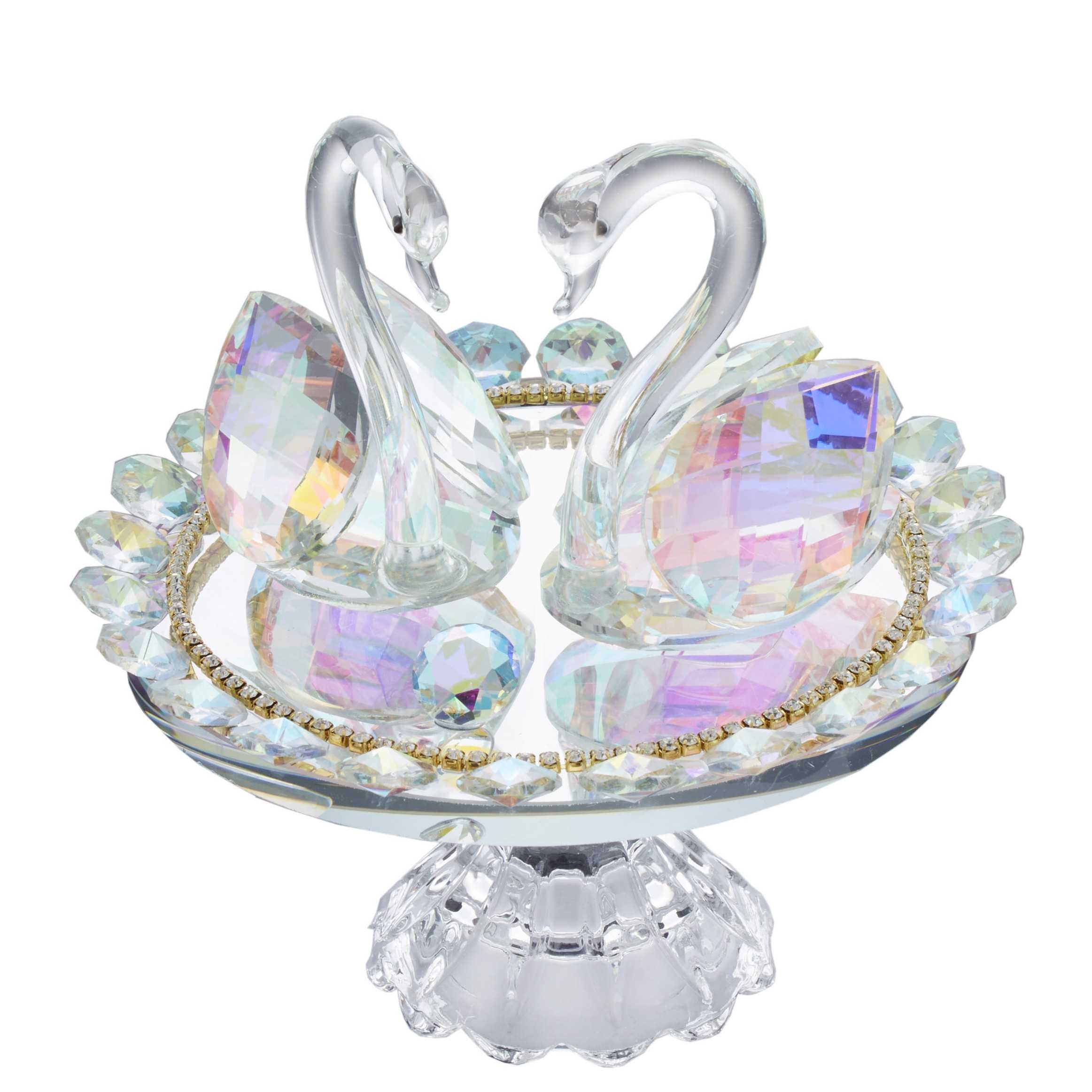 No.02550<br>クリスタル スワン ペア