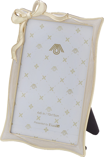 No.08287<br>メタル フォトフレーム<br>ホワイト Ｌ判