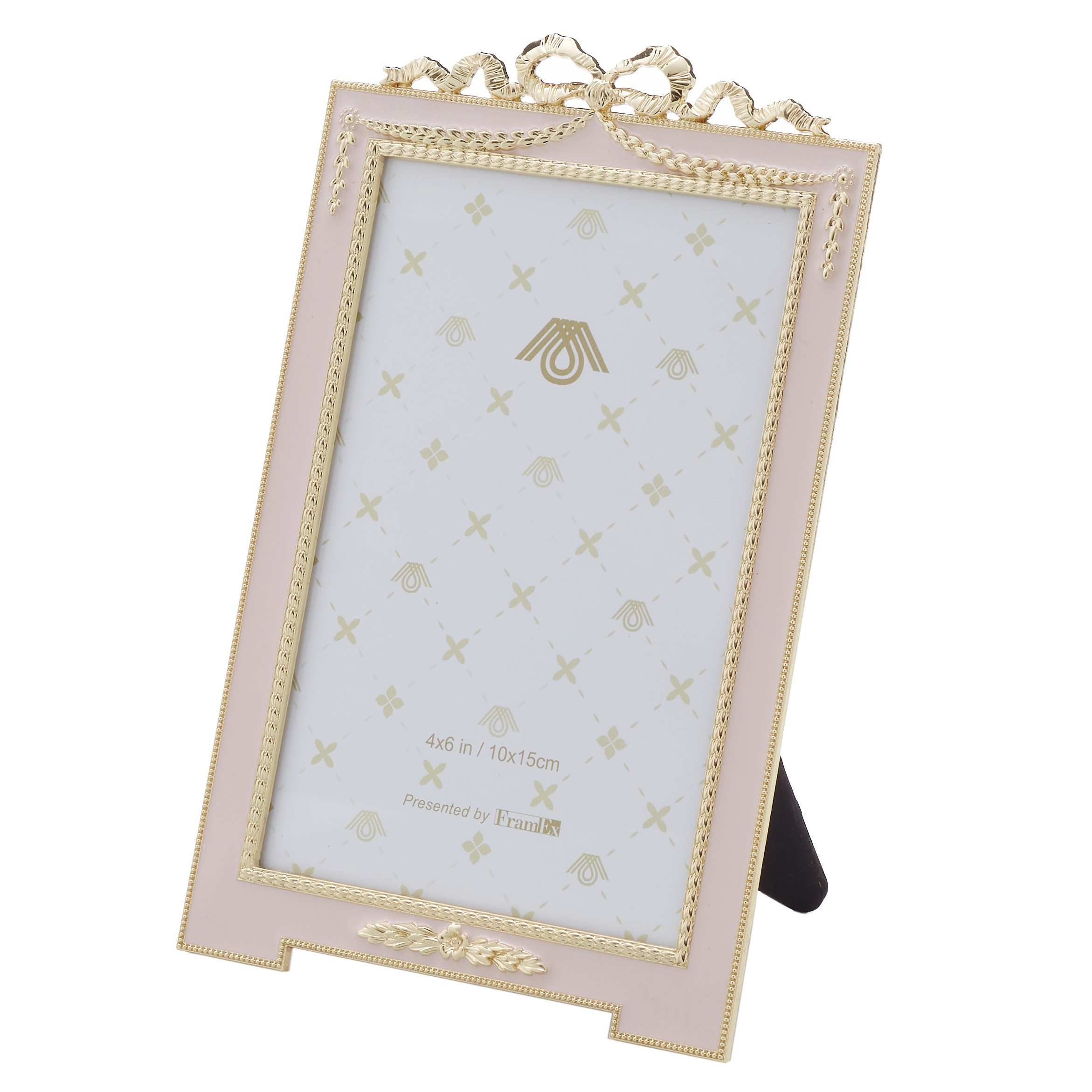 No.08290<br>メタル フォトフレーム<br>ピンク Ｌ判