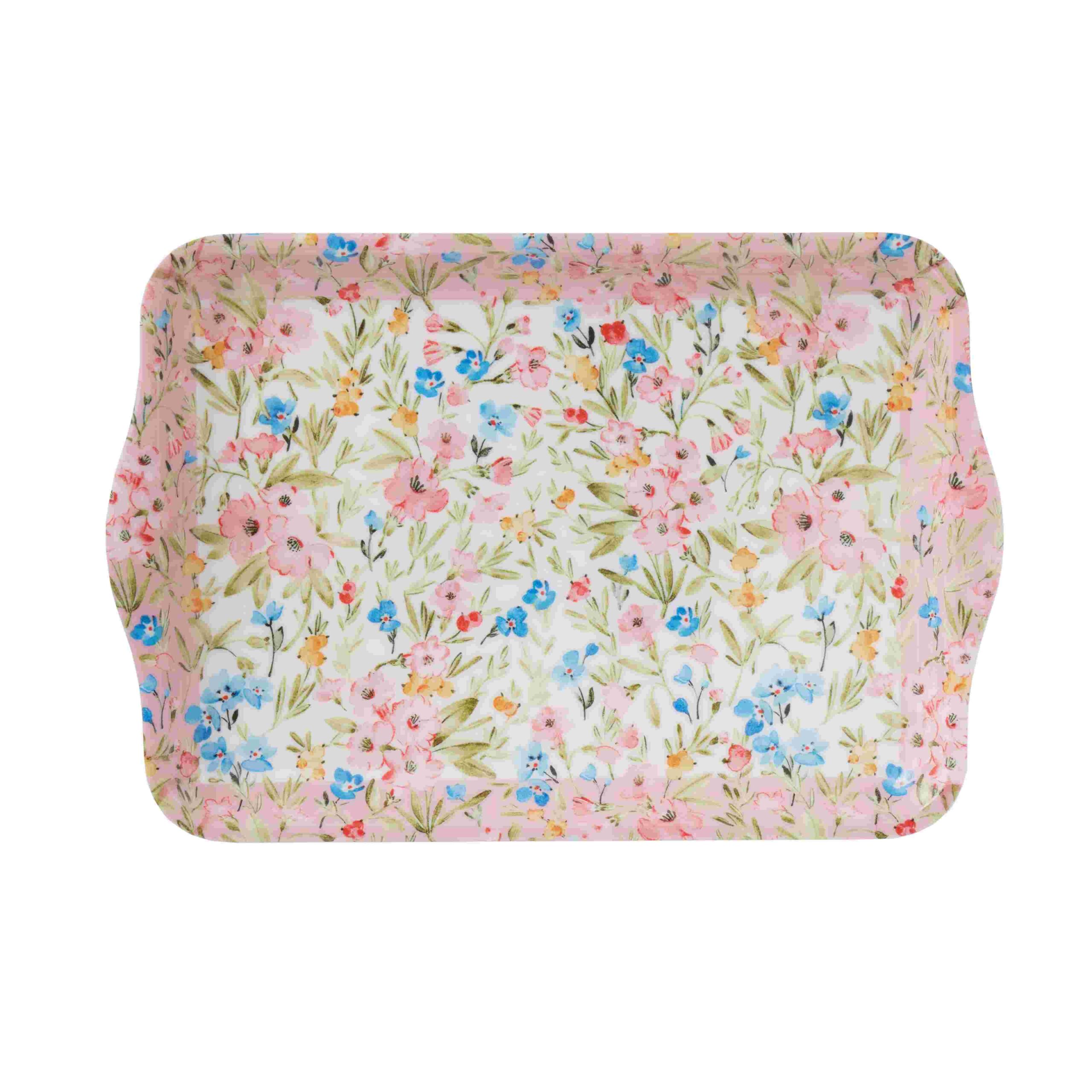 No.57821<br>メラミン トレーＳ<br>プチ・ガーデン