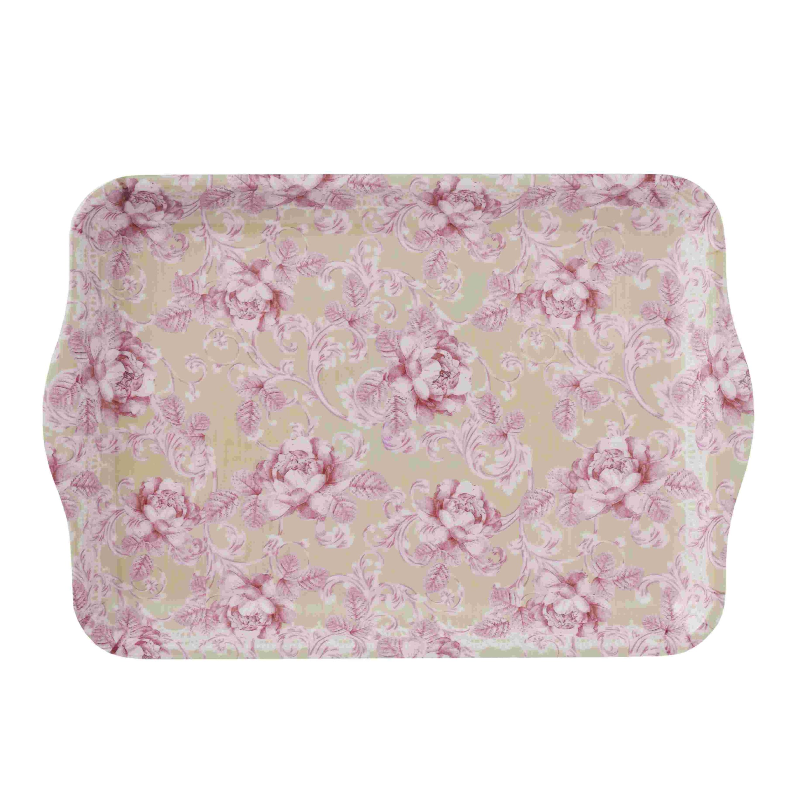 No.57825<br>メラミン トレーＭ<br>ニコルローズ