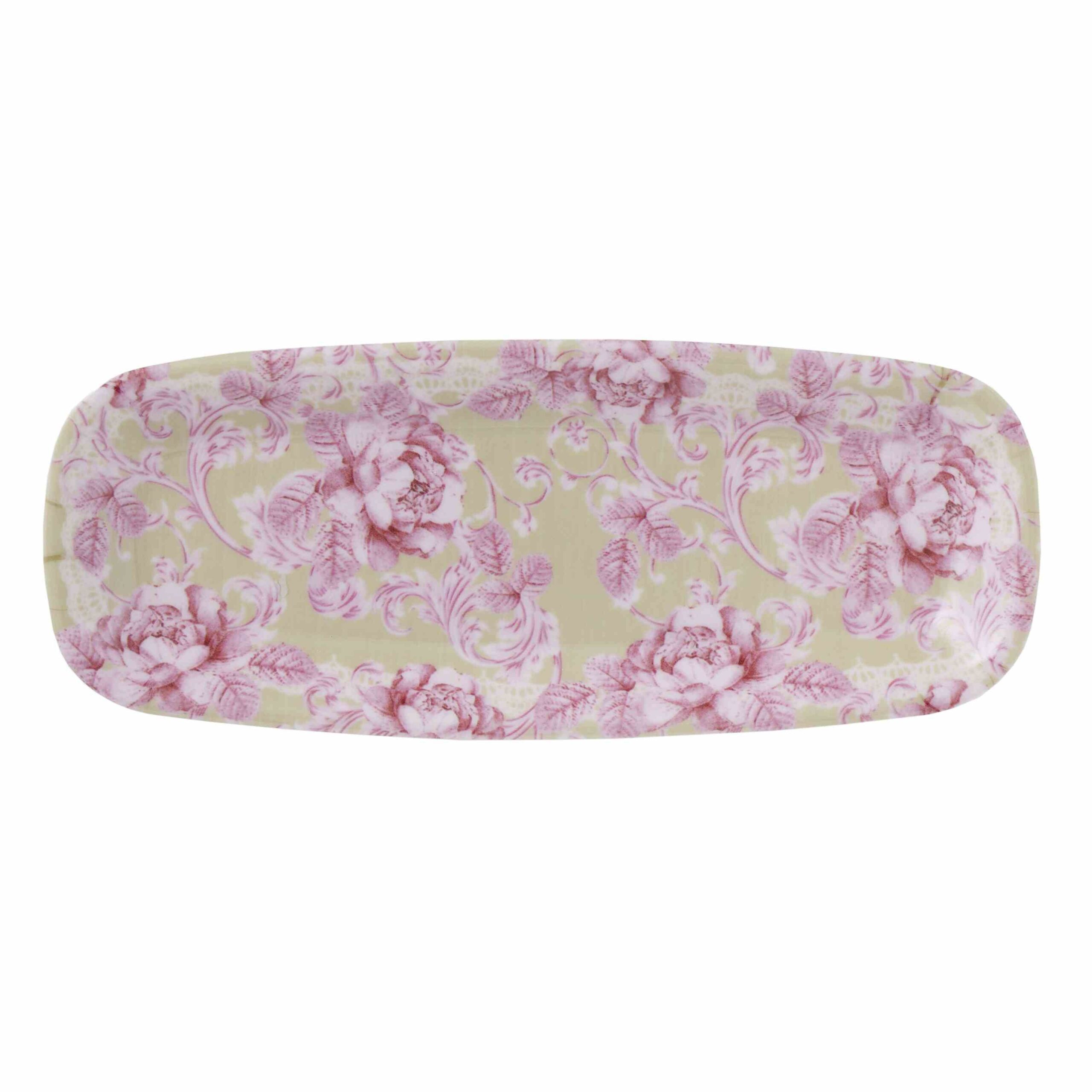 No.57831<br>メラミン ミニトレー<br>ニコルローズ