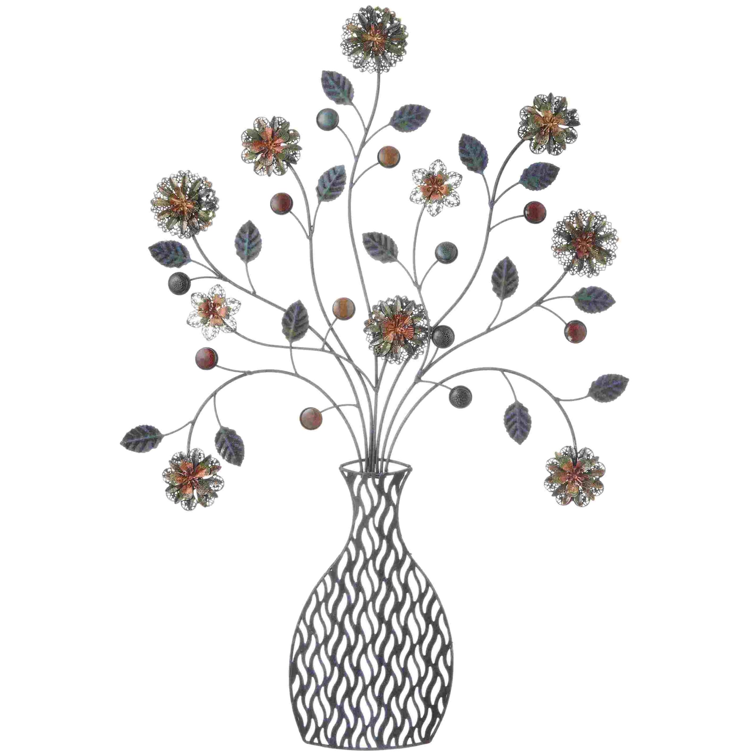 No.71975<br>アイアン ウォールデコ<br>フラワー