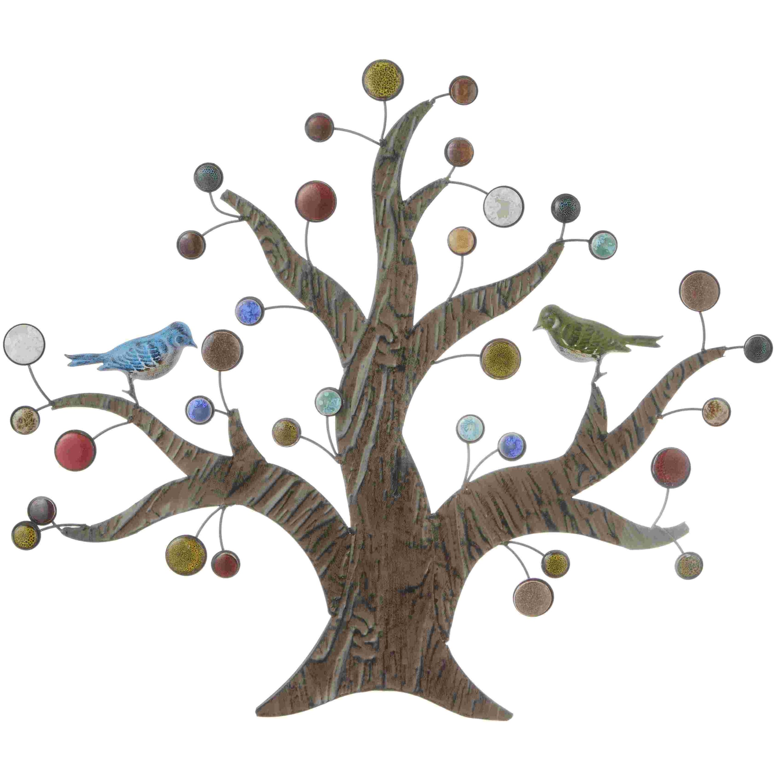 No.71976<br>アイアン ウォールデコ<br>バード＆ツリー