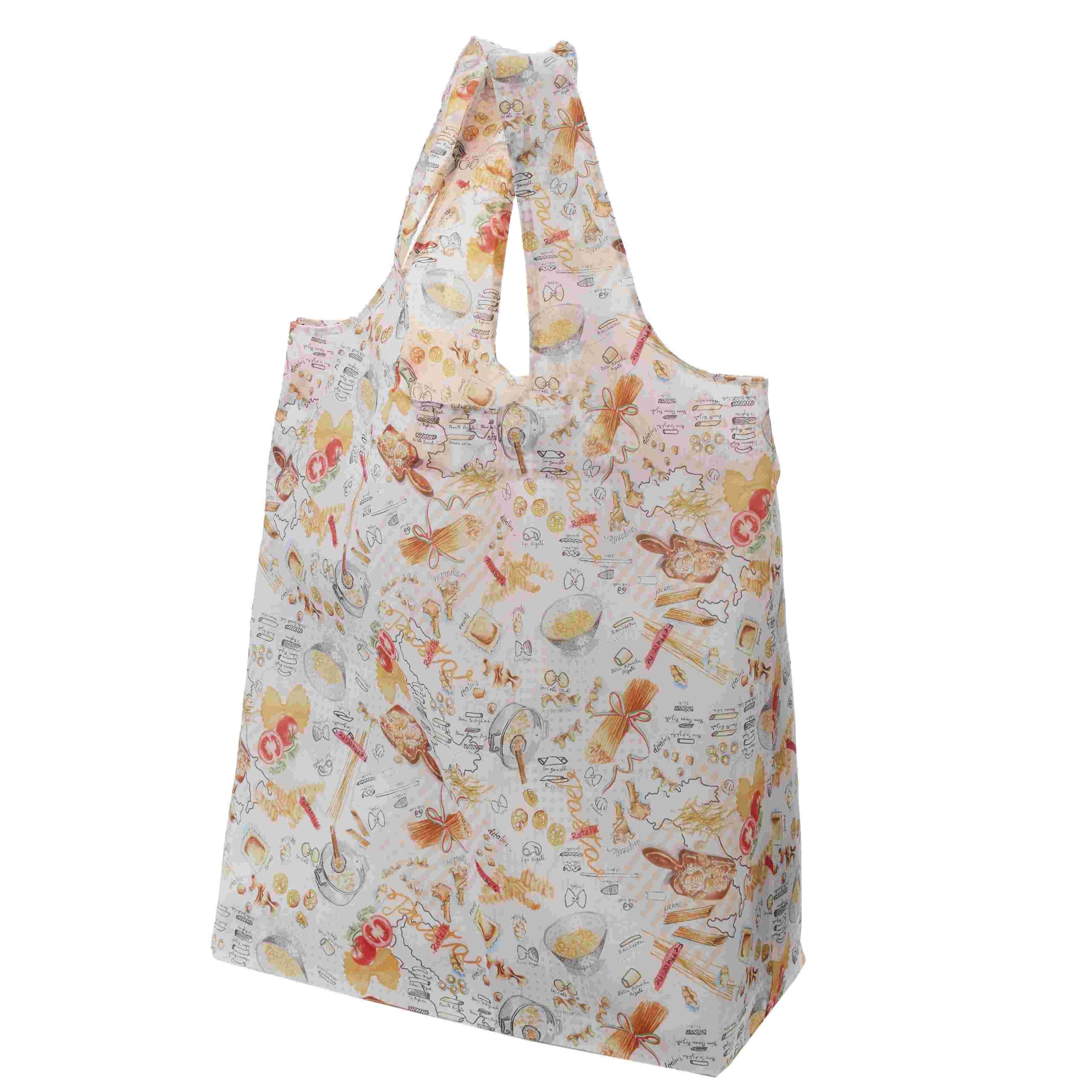 No.75055<br>マチ付エコバッグ1<br>パスタ