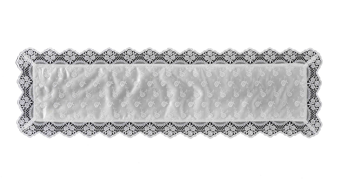 No.78663<br>テーブルランナーＬ<br>35X120 ミニローズ1