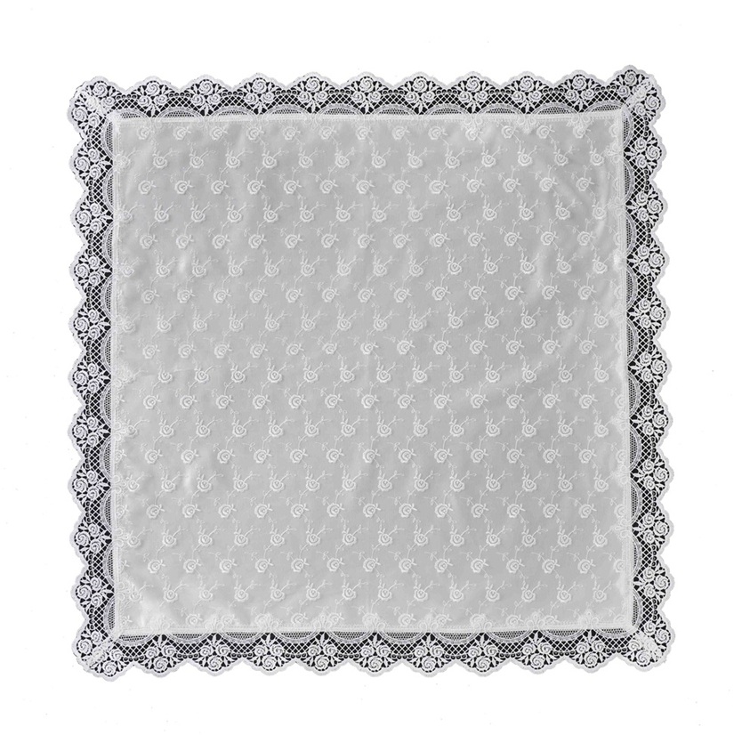 No.78664<br>テーブルクロス<br>85X85 ミニローズ1