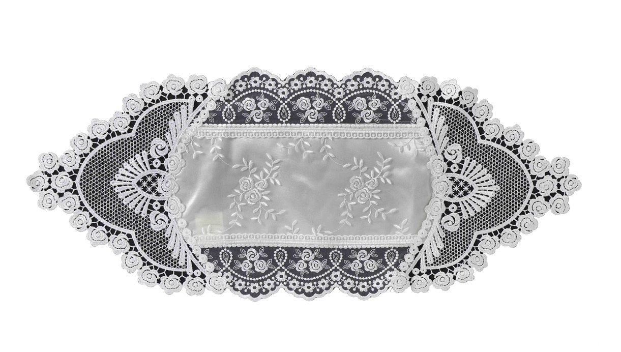 No.78667<br>テーブルランナーＭ<br>35X80 ミニローズ2