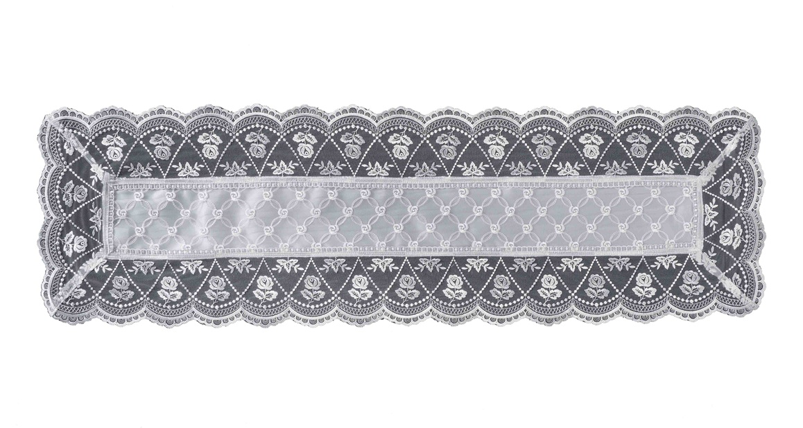 No.78673<br>テーブルランナーＬ<br>35X120 シルバー
